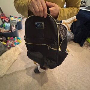 Juicy Couture Black Backpack with Gold Accents